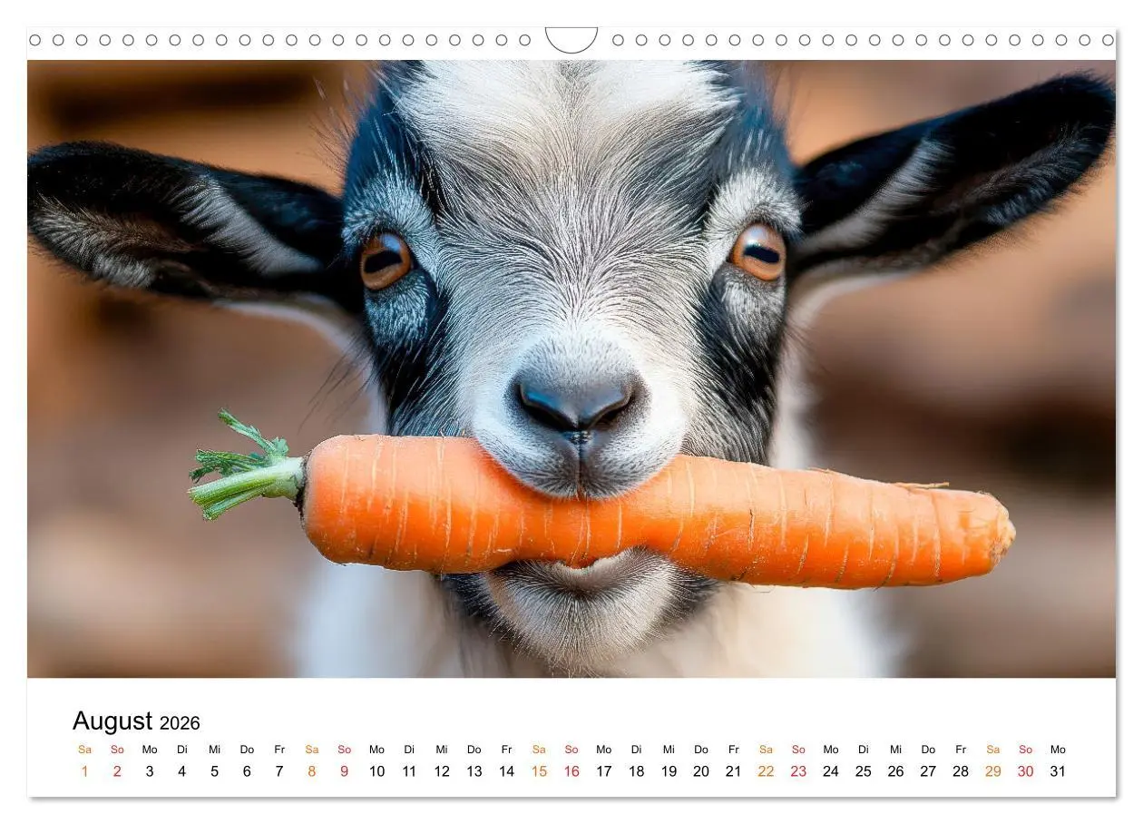 Bild: 9783457304099 | Ziegen - Bocksprung durch das Jahr (Wandkalender 2026 DIN A3 quer),...