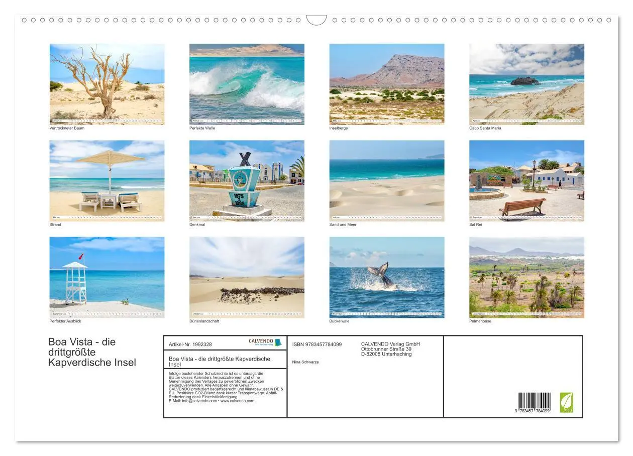 Bild: 9783457784099 | Boa Vista - die drittgrößte Kapverdische Insel (Wandkalender 2026...