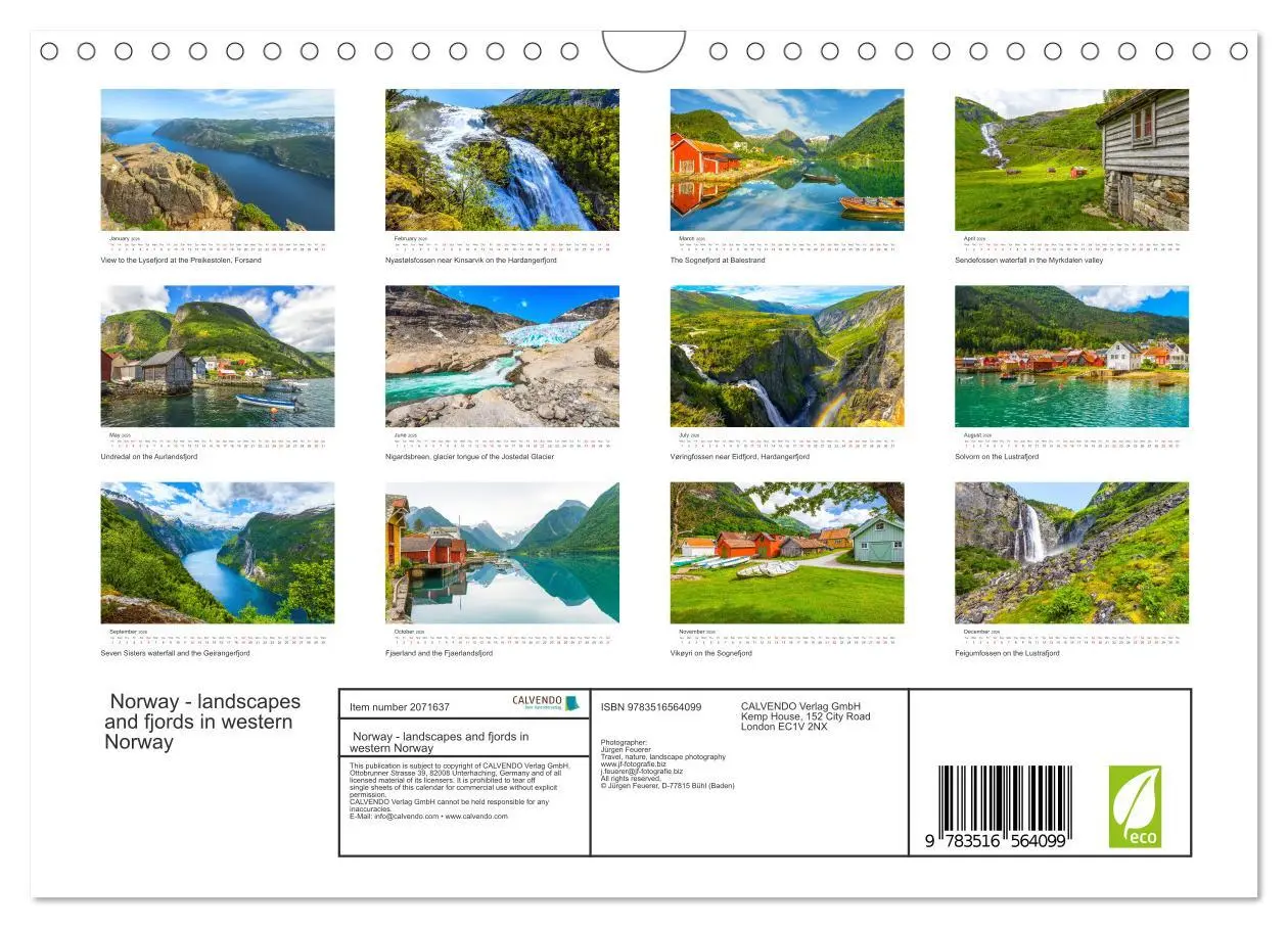 Bild: 9783516564099 | Norway - landscapes and fjords in western Norway (Wall Calendar...