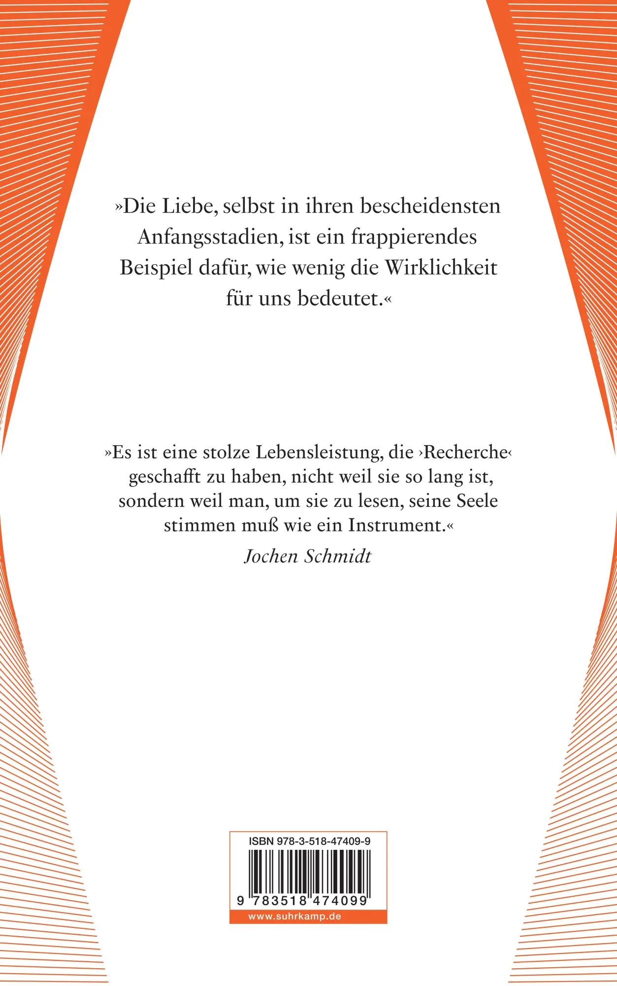 Rückseite: 9783518474099 | Werke. Frankfurter Ausgabe | Marcel Proust | Taschenbuch | 504 S.