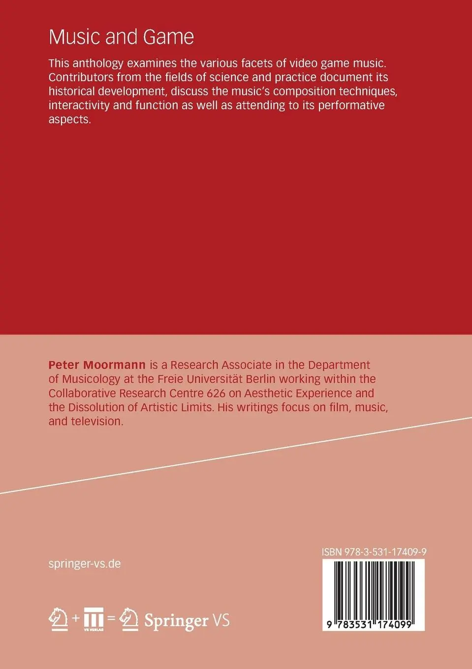 Rückseite: 9783531174099 | Music and Game | Perspectives on a Popular Alliance | Peter Moormann