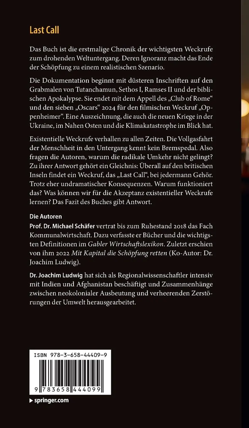 Rückseite: 9783658444099 | Last Call | Joachim Ludwig (u. a.) | Buch | xxi | Deutsch | 2025