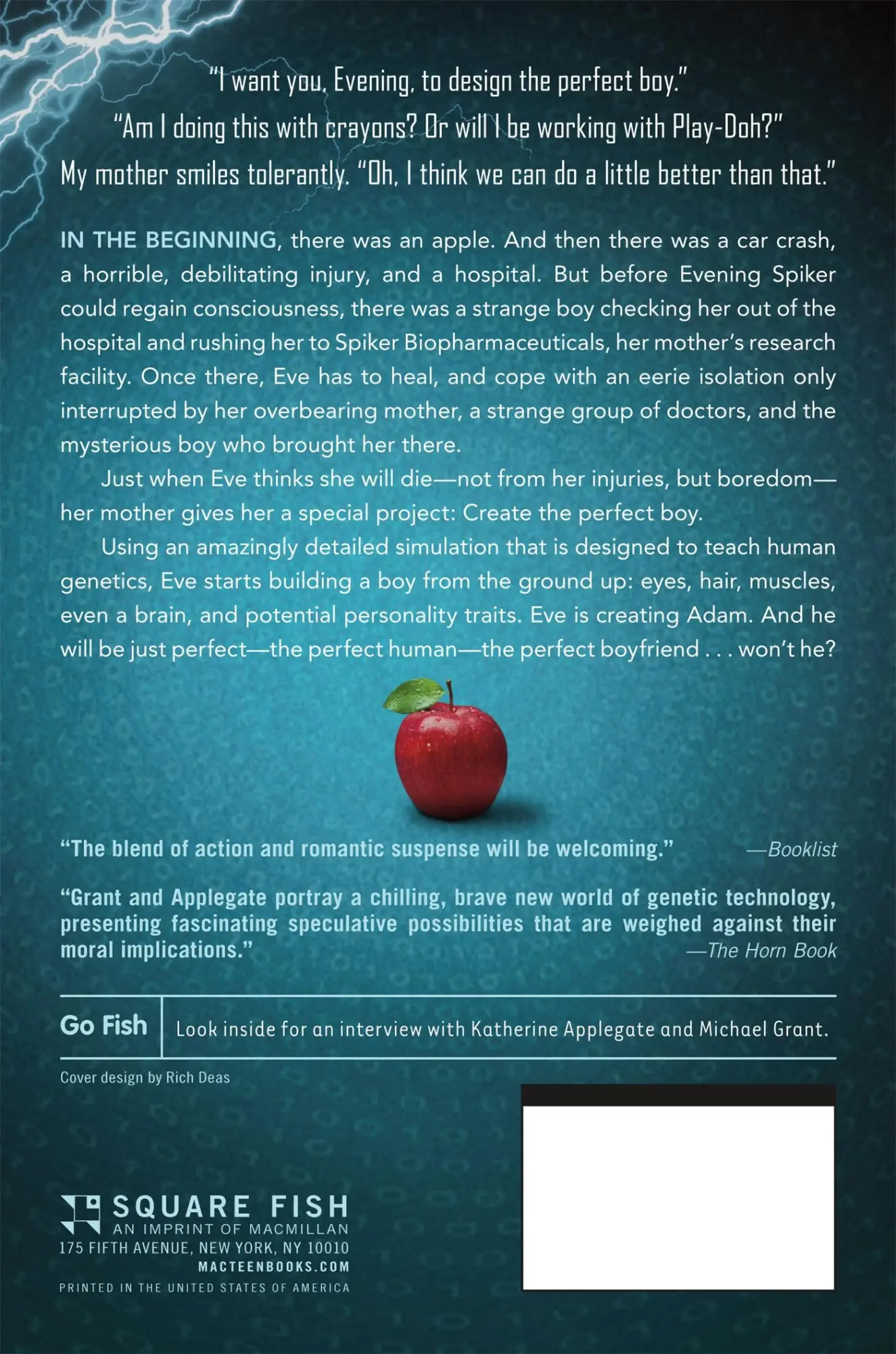 Rückseite: 9781250034199 | Eve and Adam | Katherine Applegate | Taschenbuch | Englisch | 2013