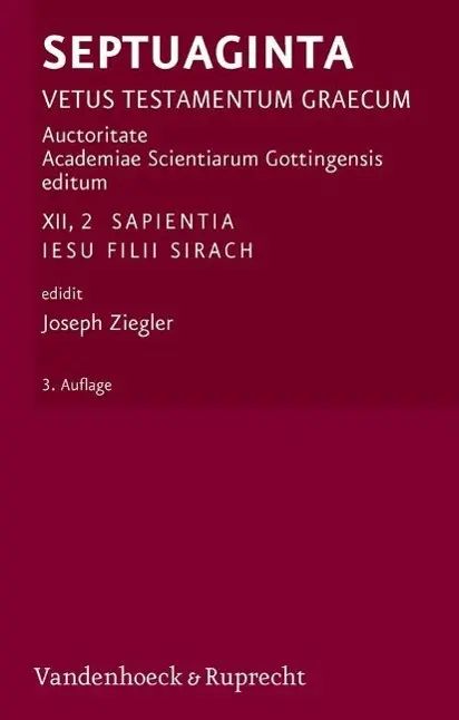 Cover: 9783525534199 | Septuaginta. Band 12,2 | Joseph Ziegler | Buch | 368 S. | Deutsch
