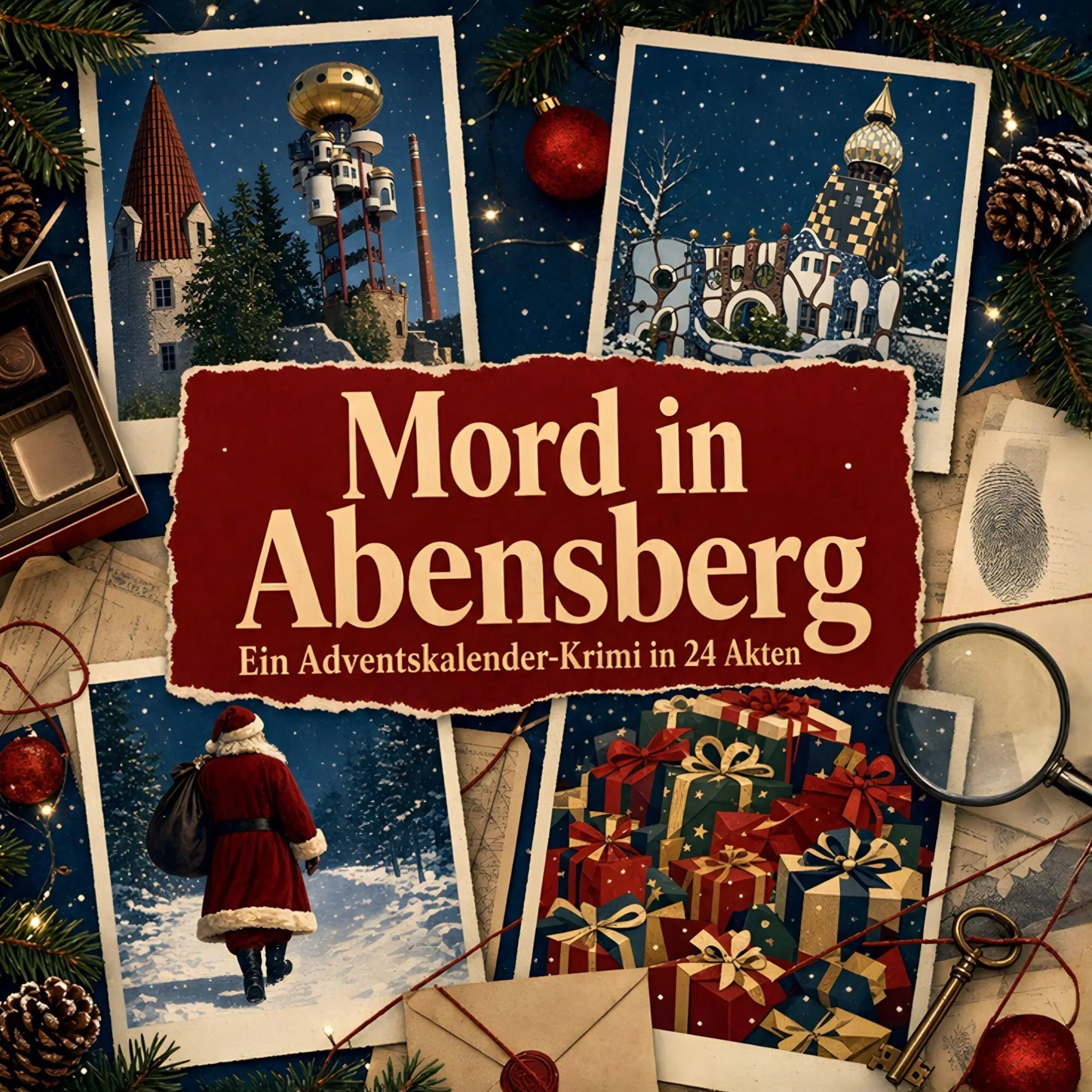 Cover: 9783696124199 | Mord in Abensberg | Ein Adventskalender-Krimi in 24 Akten | Schwarz