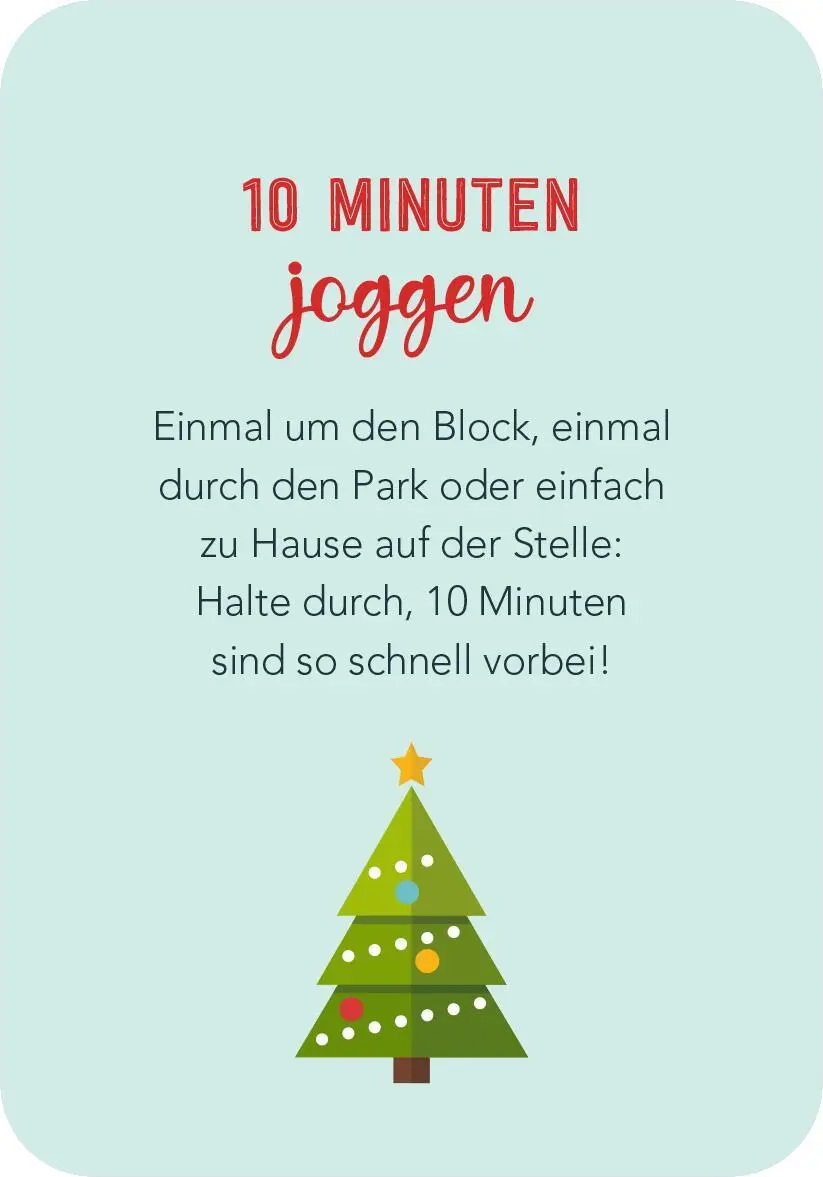 Bild: 9783845854199 | Adventskalender Christmas Fitness | 24 sportliche Challenges | Buch