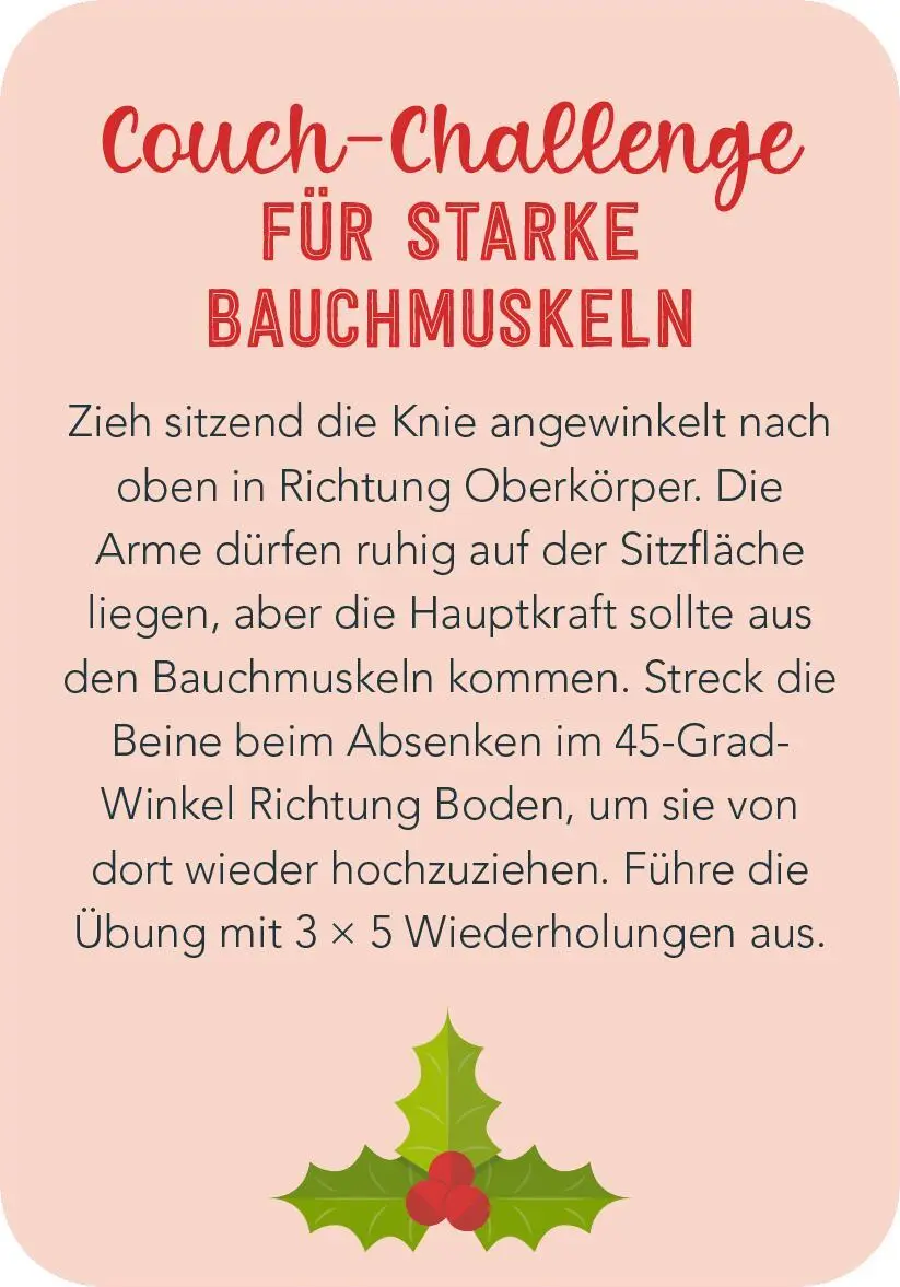 Bild: 9783845854199 | Adventskalender Christmas Fitness | 24 sportliche Challenges | Buch