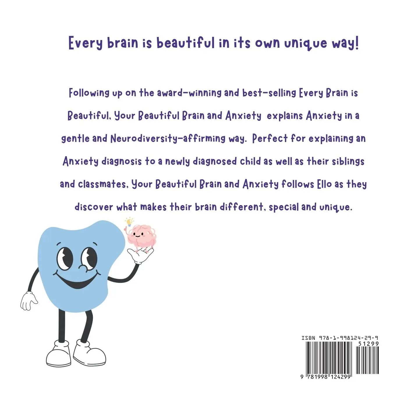 Rückseite: 9781998124299 | Your Beautiful Brain and Anxiety | Sara Furlong | Taschenbuch | 2024