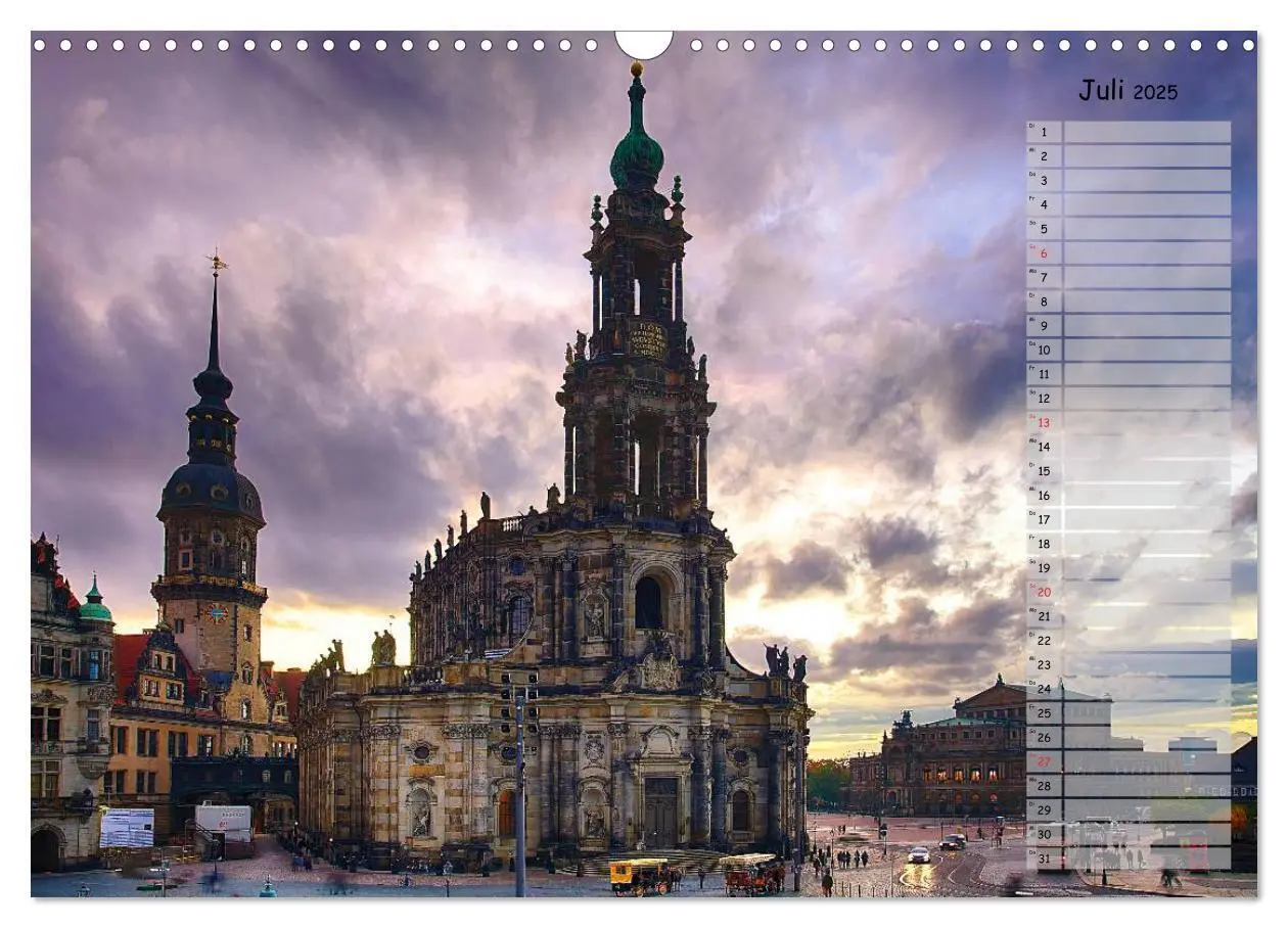 Bild: 9783435744299 | Dresden 2025 / Geburtstagskalender (Wandkalender 2025 DIN A3 quer),...