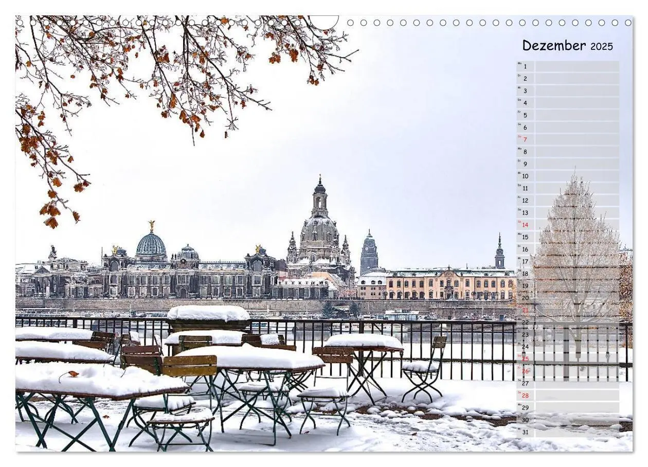 Bild: 9783435744299 | Dresden 2025 / Geburtstagskalender (Wandkalender 2025 DIN A3 quer),...