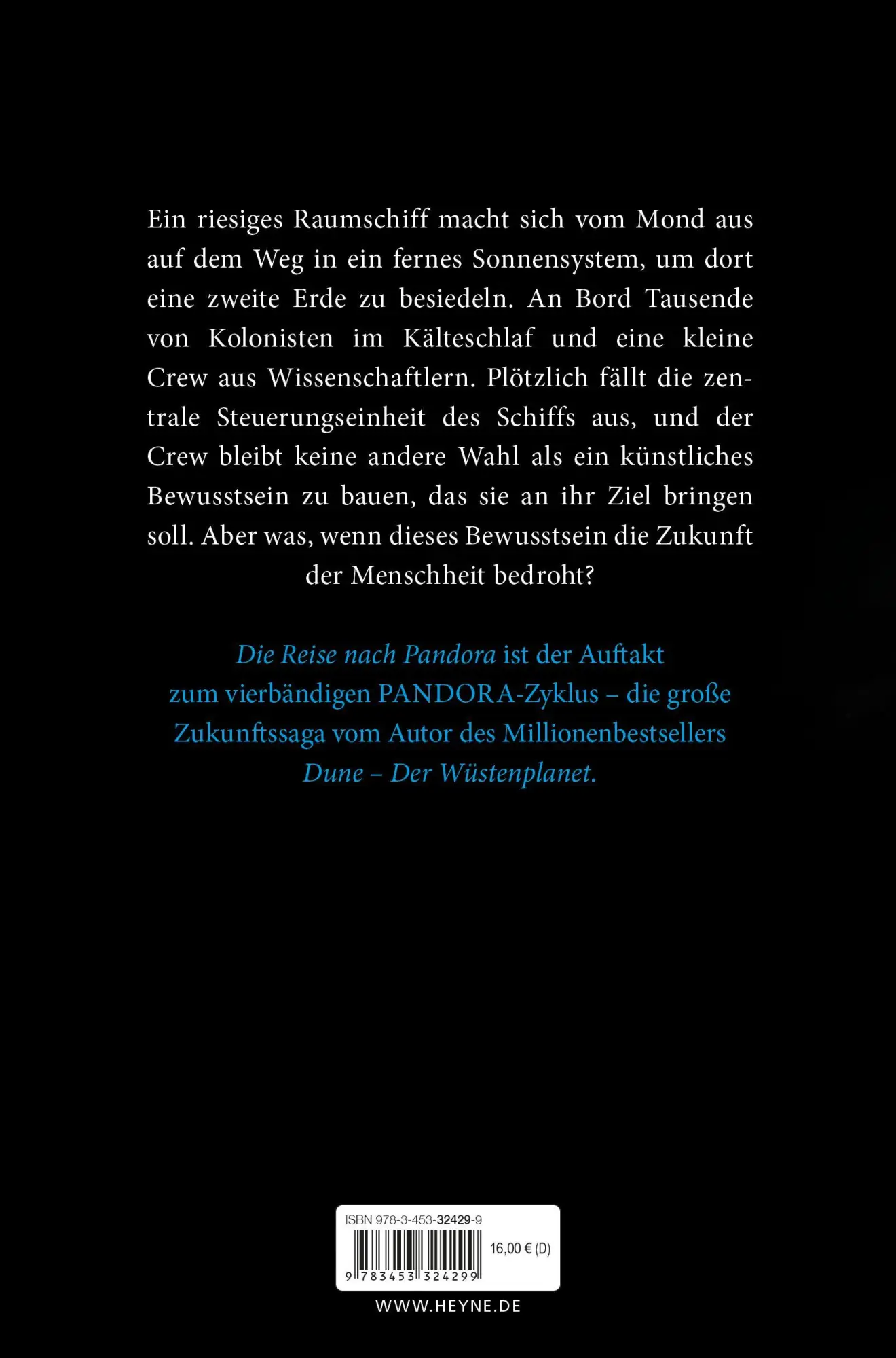 Bild: 9783453324299 | Die Reise nach Pandora - Der Pandora-Zyklus 1 | Roman | Frank Herbert