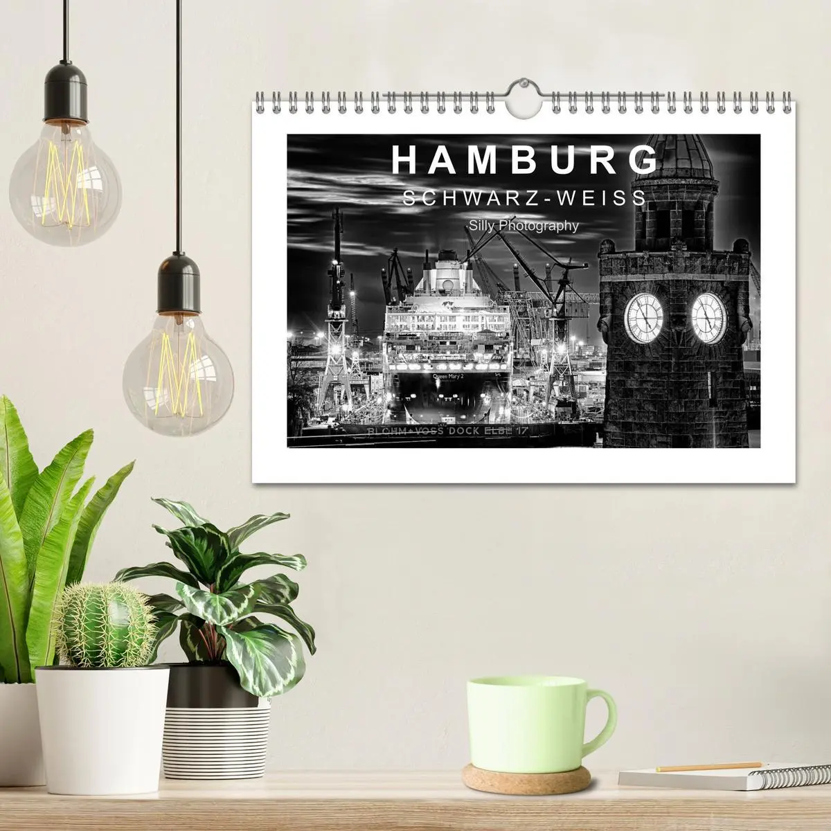 Bild: 9783516094299 | Hamburg in schwarz-weiss (Wandkalender 2026 DIN A4 quer), CALVENDO...
