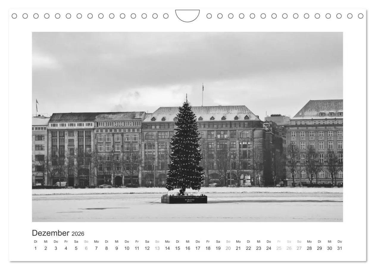 Bild: 9783516094299 | Hamburg in schwarz-weiss (Wandkalender 2026 DIN A4 quer), CALVENDO...