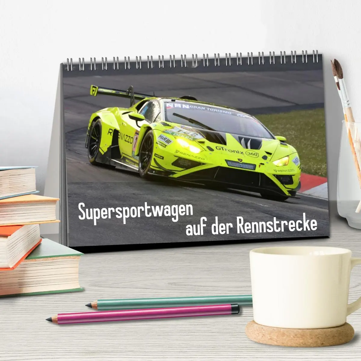 Bild: 9783516164299 | Supersportwagen auf der Rennstrecke (Tischkalender 2026 DIN A5...