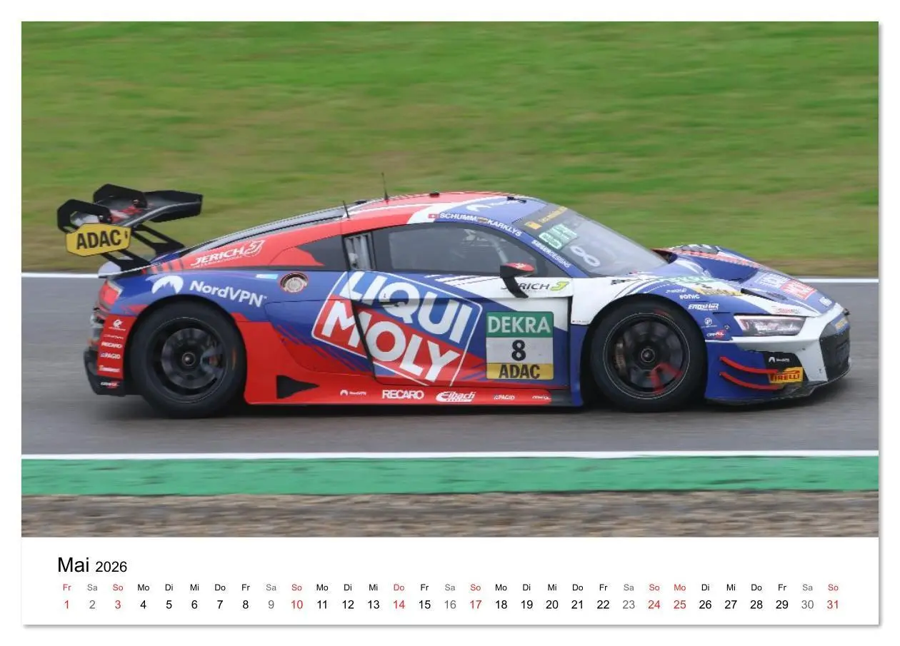 Bild: 9783516164299 | Supersportwagen auf der Rennstrecke (Tischkalender 2026 DIN A5...