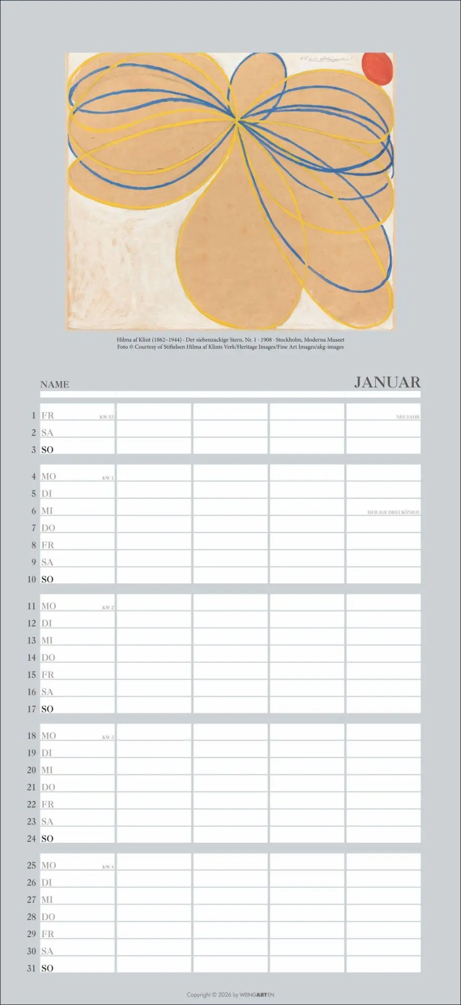 Bild: 9783839904299 | Kunst Familienplaner 2027 | Kandinsky | Kalender | 15 S. | Deutsch
