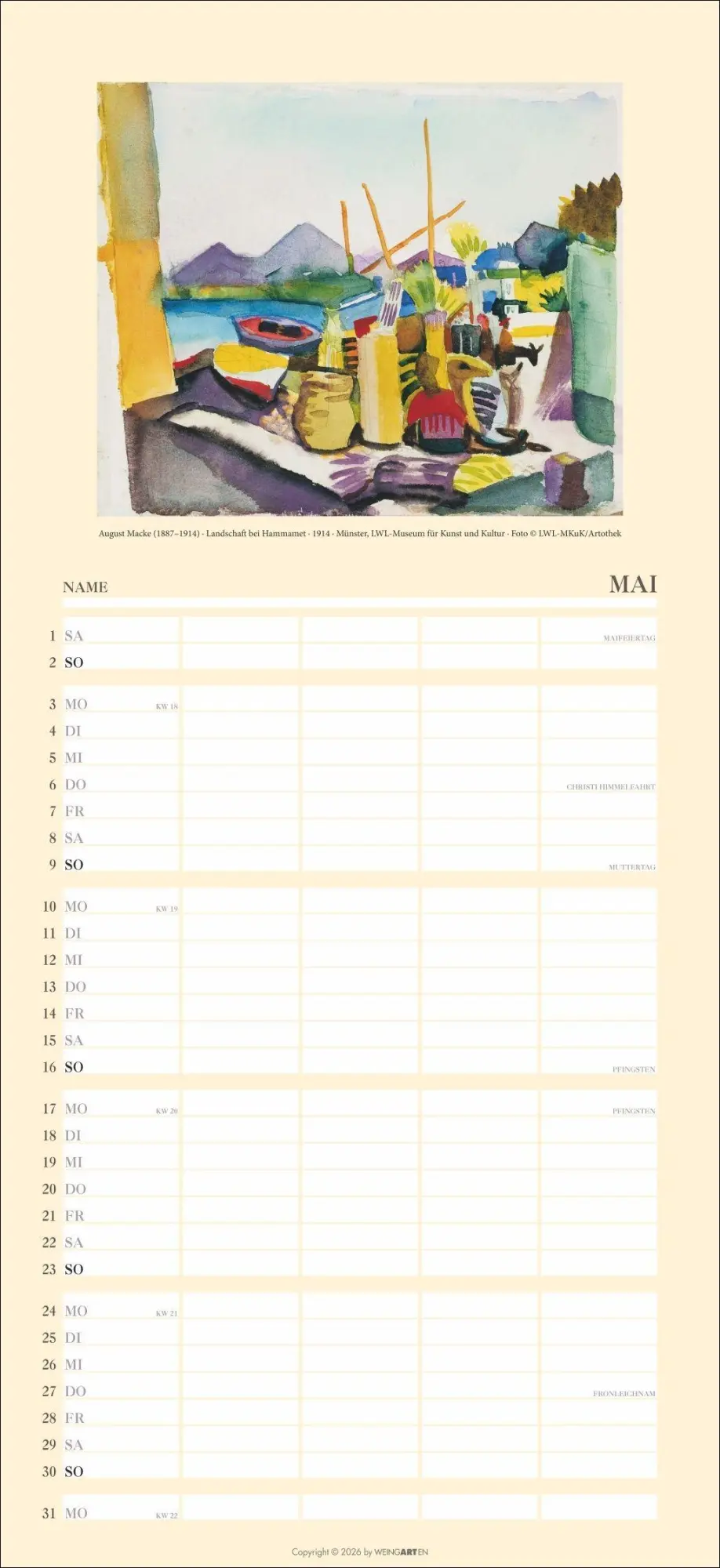Bild: 9783839904299 | Kunst Familienplaner 2027 | Kandinsky | Kalender | 15 S. | Deutsch