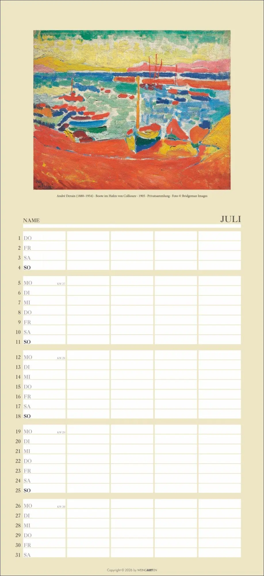 Bild: 9783839904299 | Kunst Familienplaner 2027 | Kandinsky | Kalender | 15 S. | Deutsch