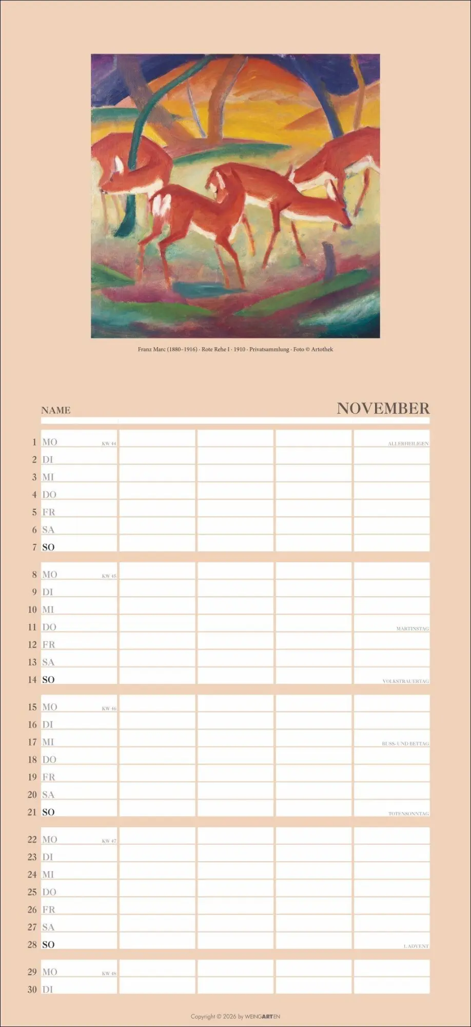Bild: 9783839904299 | Kunst Familienplaner 2027 | Kandinsky | Kalender | 15 S. | Deutsch