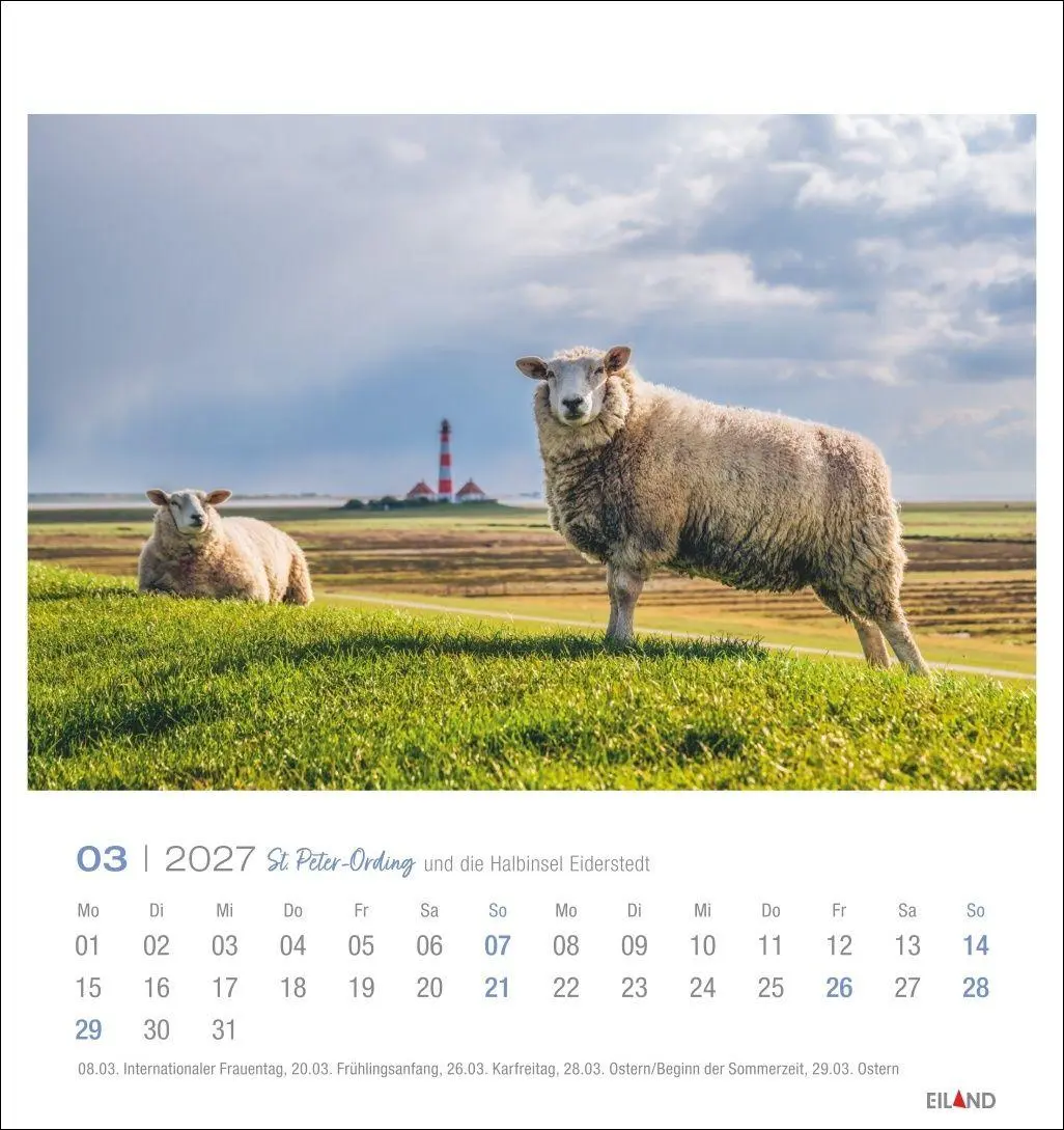 Bild: 9783964024299 | St. Peter-Ording und die Halbinsel Eiderstedt Postkartenkalender...