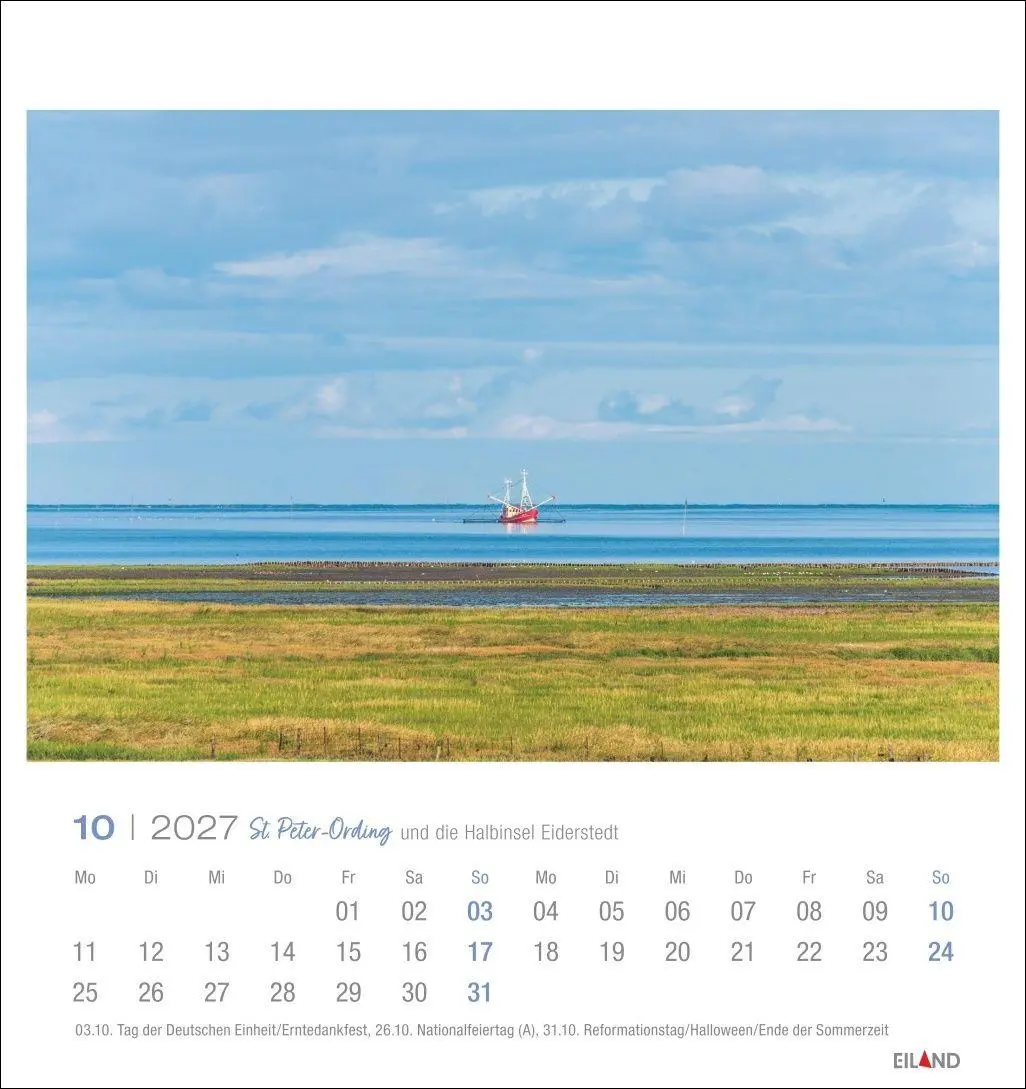 Bild: 9783964024299 | St. Peter-Ording und die Halbinsel Eiderstedt Postkartenkalender...