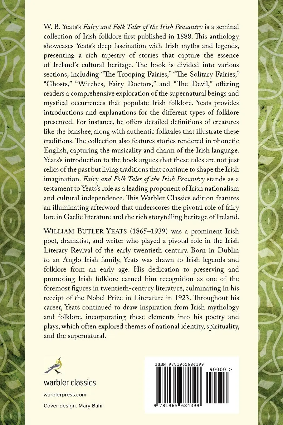 Rückseite: 9781965684399 | Fairy and Folk Tales of the Irish Peasantry (Warbler Classics...
