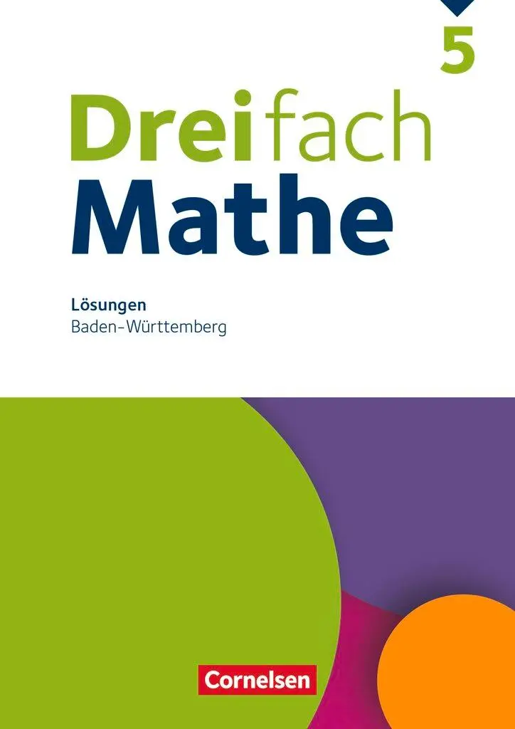 Cover: 9783060044399 | Dreifach Mathe 5. Schuljahr. Baden-Württemberg - Lösungen zum...