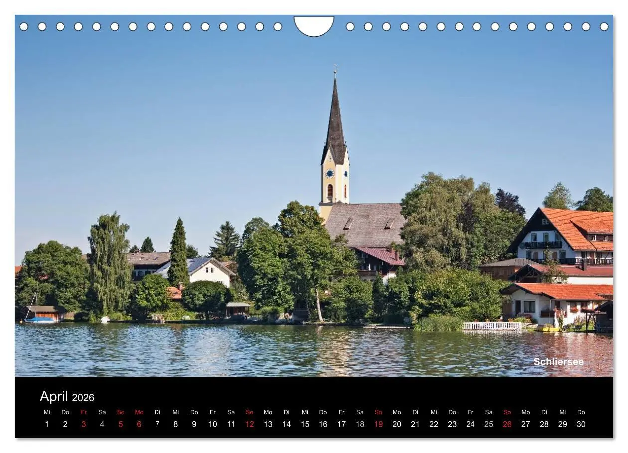 Bild: 9783516224399 | Oberbayerische Seen (Wandkalender 2026 DIN A4 quer), CALVENDO...