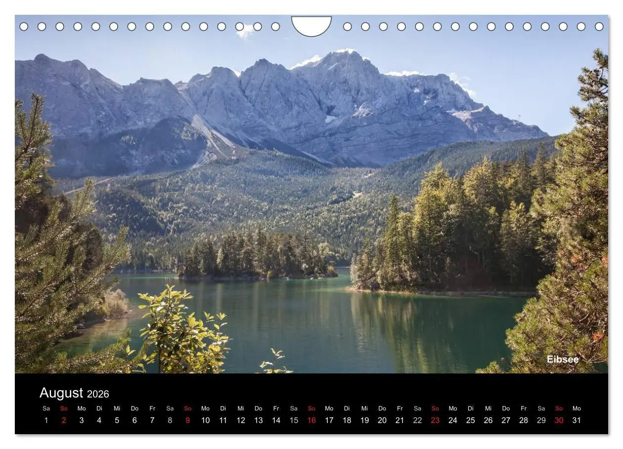 Bild: 9783516224399 | Oberbayerische Seen (Wandkalender 2026 DIN A4 quer), CALVENDO...