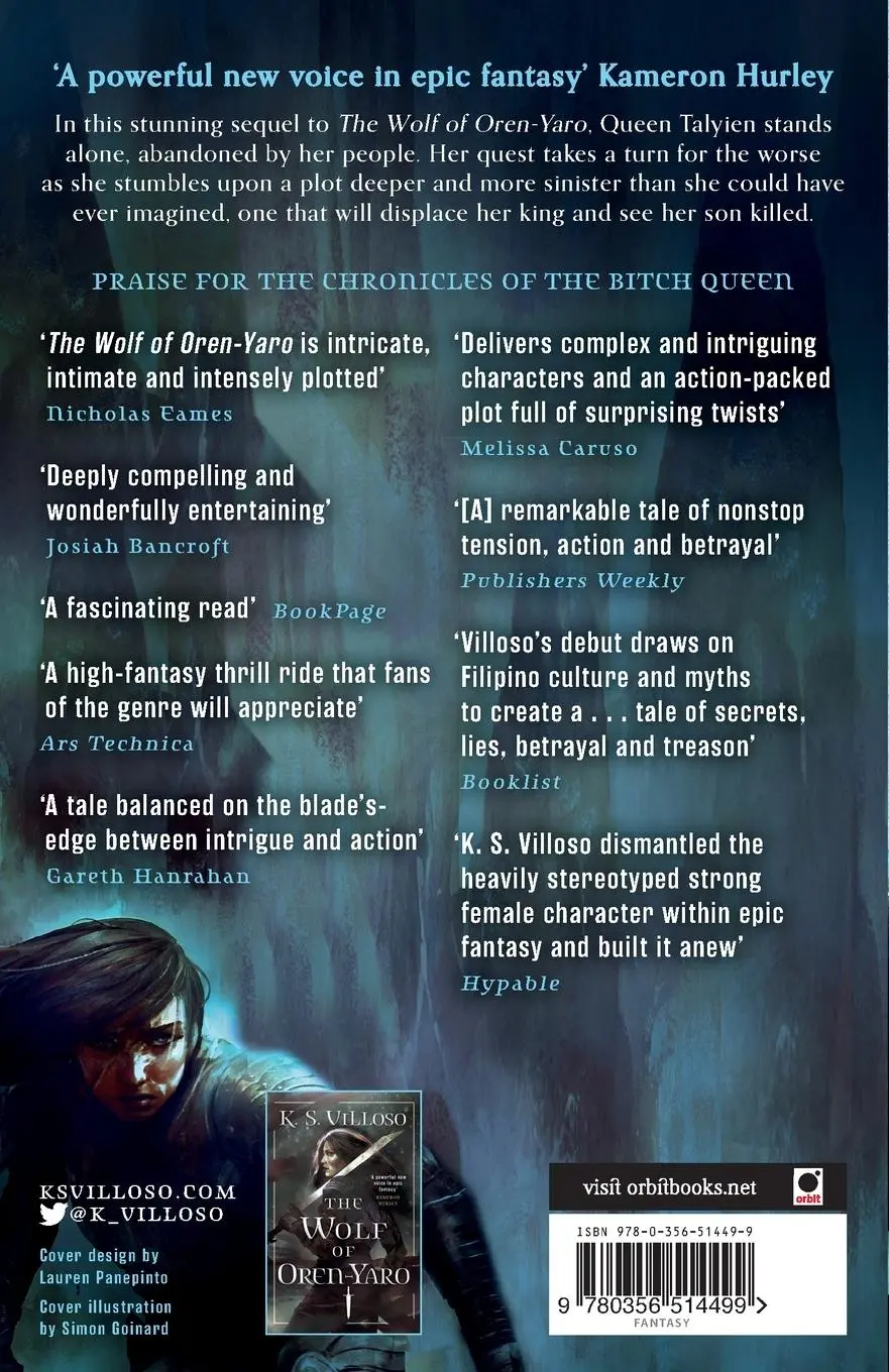 Rückseite: 9780356514499 | The Ikessar Falcon | Chronicles of the Wolf Queen: Book Two | Villoso