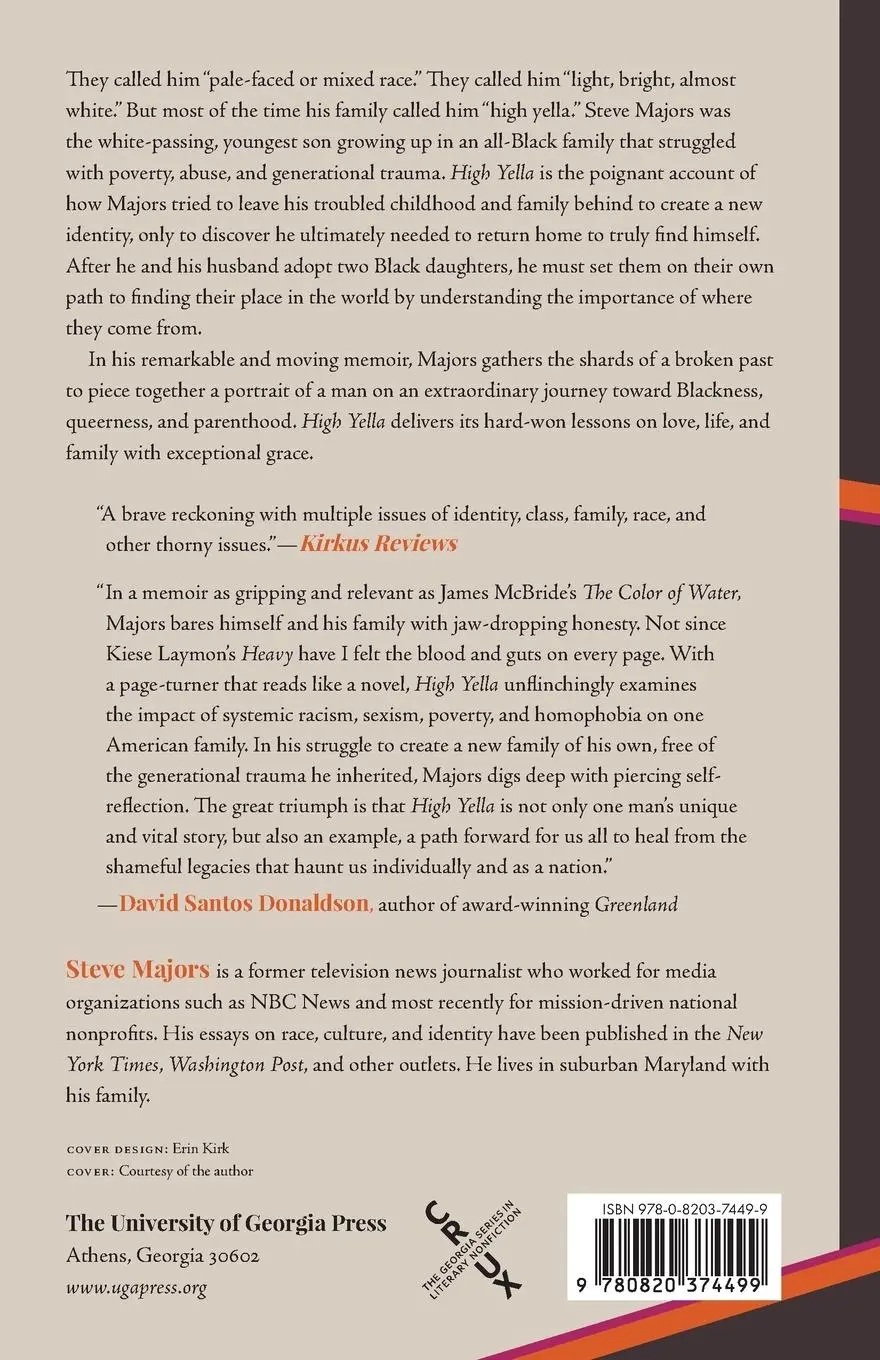 Rückseite: 9780820374499 | High Yella | A Modern Family Memoir | Steve Majors | Taschenbuch