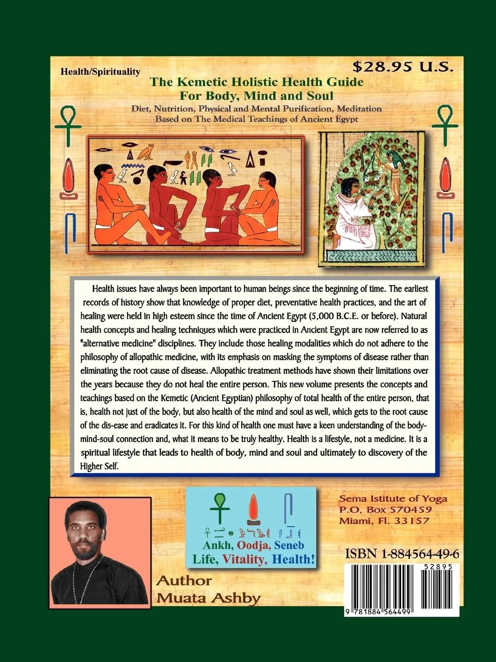 Rückseite: 9781884564499 | The Kemetic Diet, Food for Body, Mind and Spirit | Muata Ashby | Buch