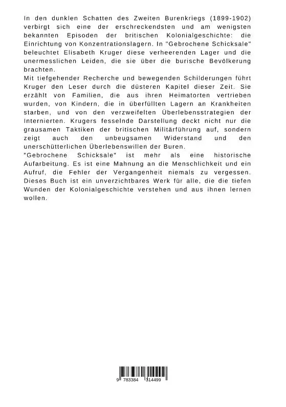 Rückseite: 9783384314499 | Gebrochene Schicksale | Elisabeth Kruger | Taschenbuch | Paperback