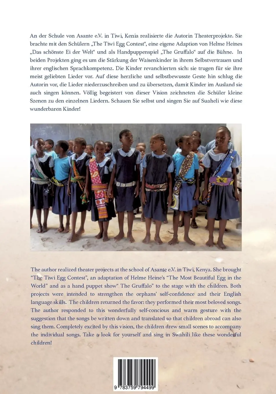Rückseite: 9783759794499 | Kinder singt mit uns Watoto Imbeni na sisi Children sing with us