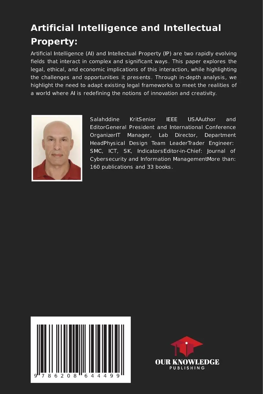 Rückseite: 9786208644499 | Artificial Intelligence and Intellectual Property: | Salahddine Krit