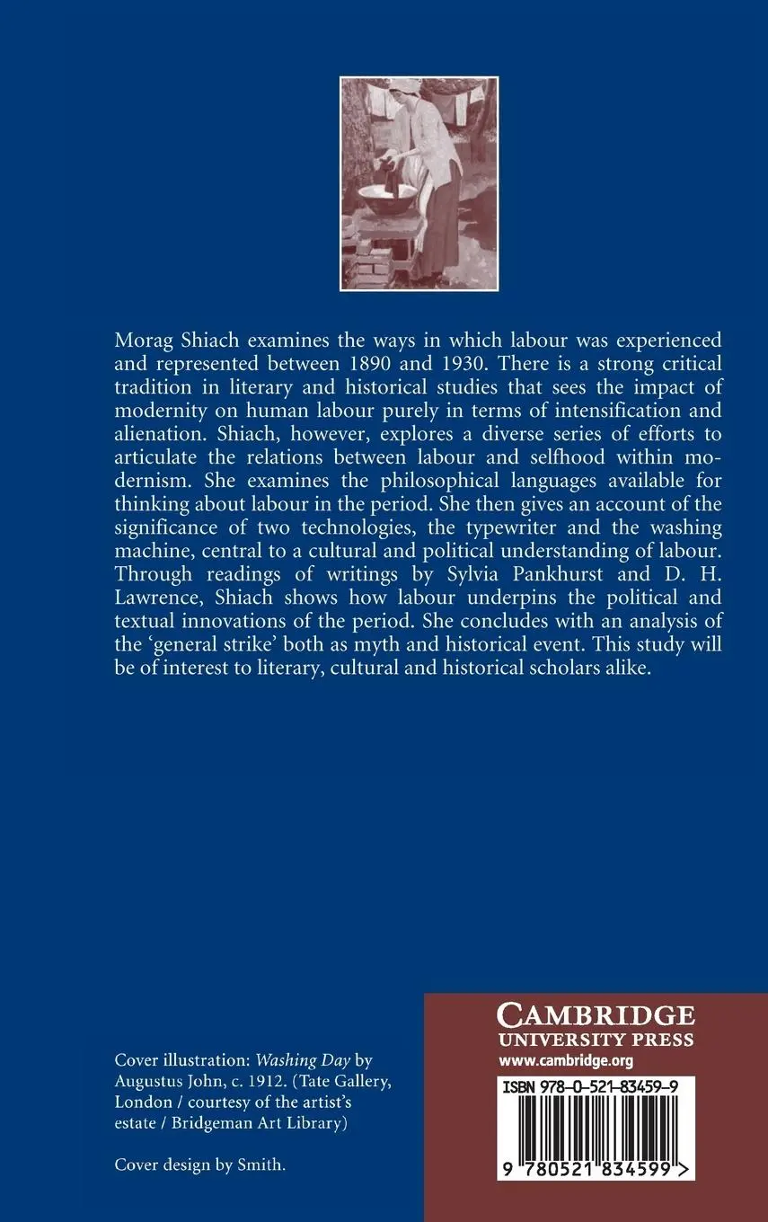 Rückseite: 9780521834599 | Modernism, Labour and Selfhood in British Literature and Culture,...