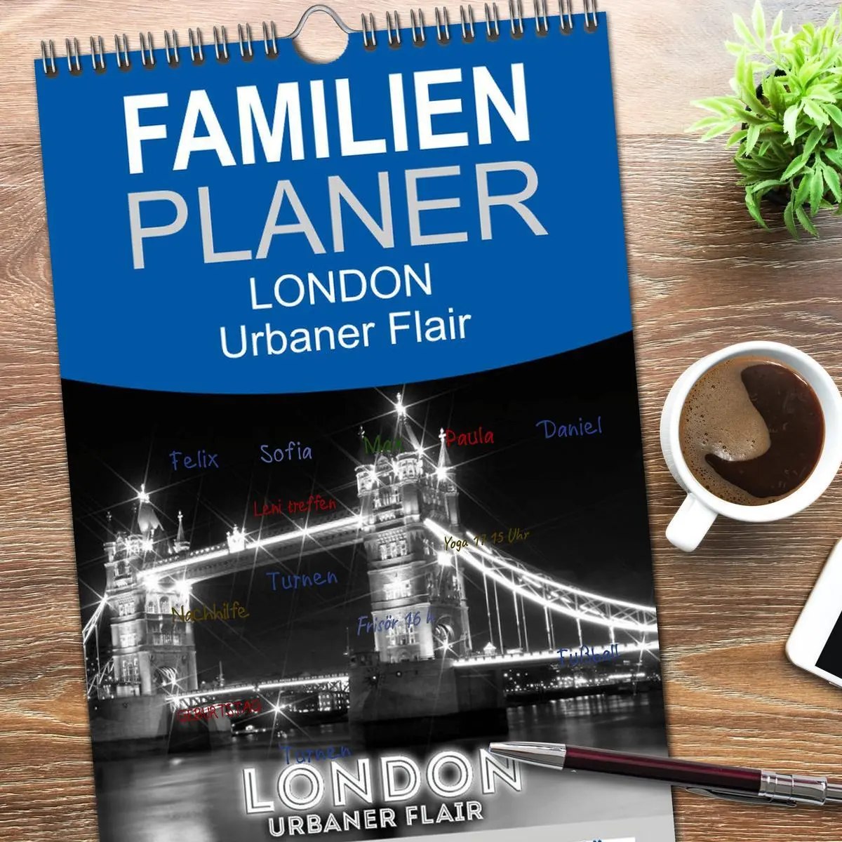Bild: 9783516514599 | Familienplaner 2026 - LONDON Urbaner Flair mit 5 Spalten...