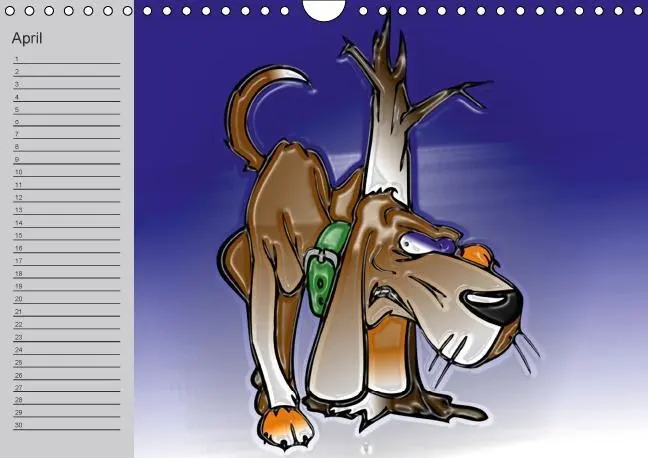 Bild: 9783660444599 | Hunde-Geburtstagskalender / Witziger Cartoon-Kalender (Wandkalender...