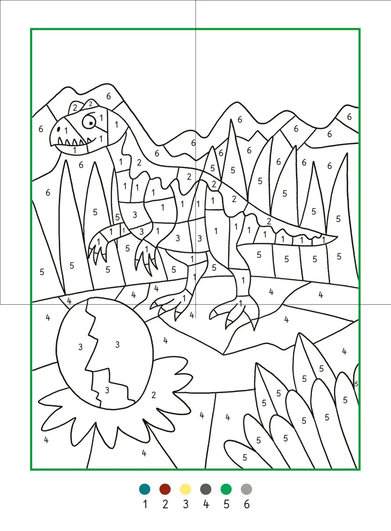 Bild: 9783743224599 | Meine Dino-Welt - Malen nach Zahlen | Taschenbuch | Meine Dino-Welt