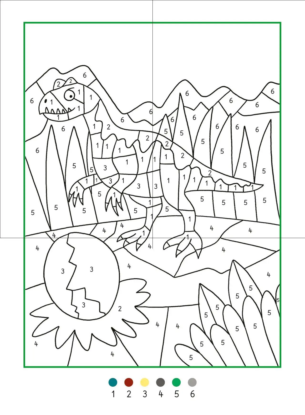 Bild: 9783743224599 | Meine Dino-Welt - Malen nach Zahlen | Taschenbuch | Meine Dino-Welt