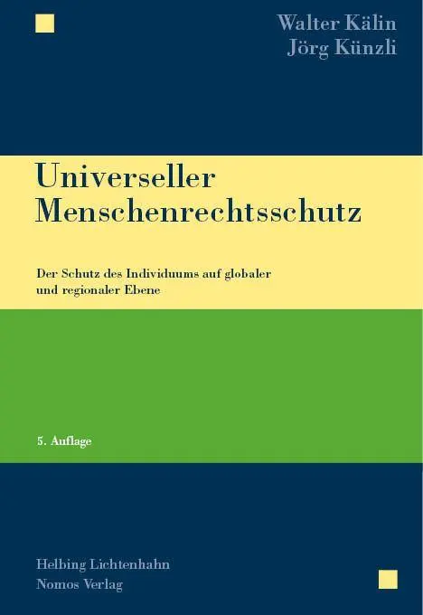 Cover: 9783756024599 | Universeller Menschenrechtsschutz | Walter Kälin (u. a.) | Taschenbuch