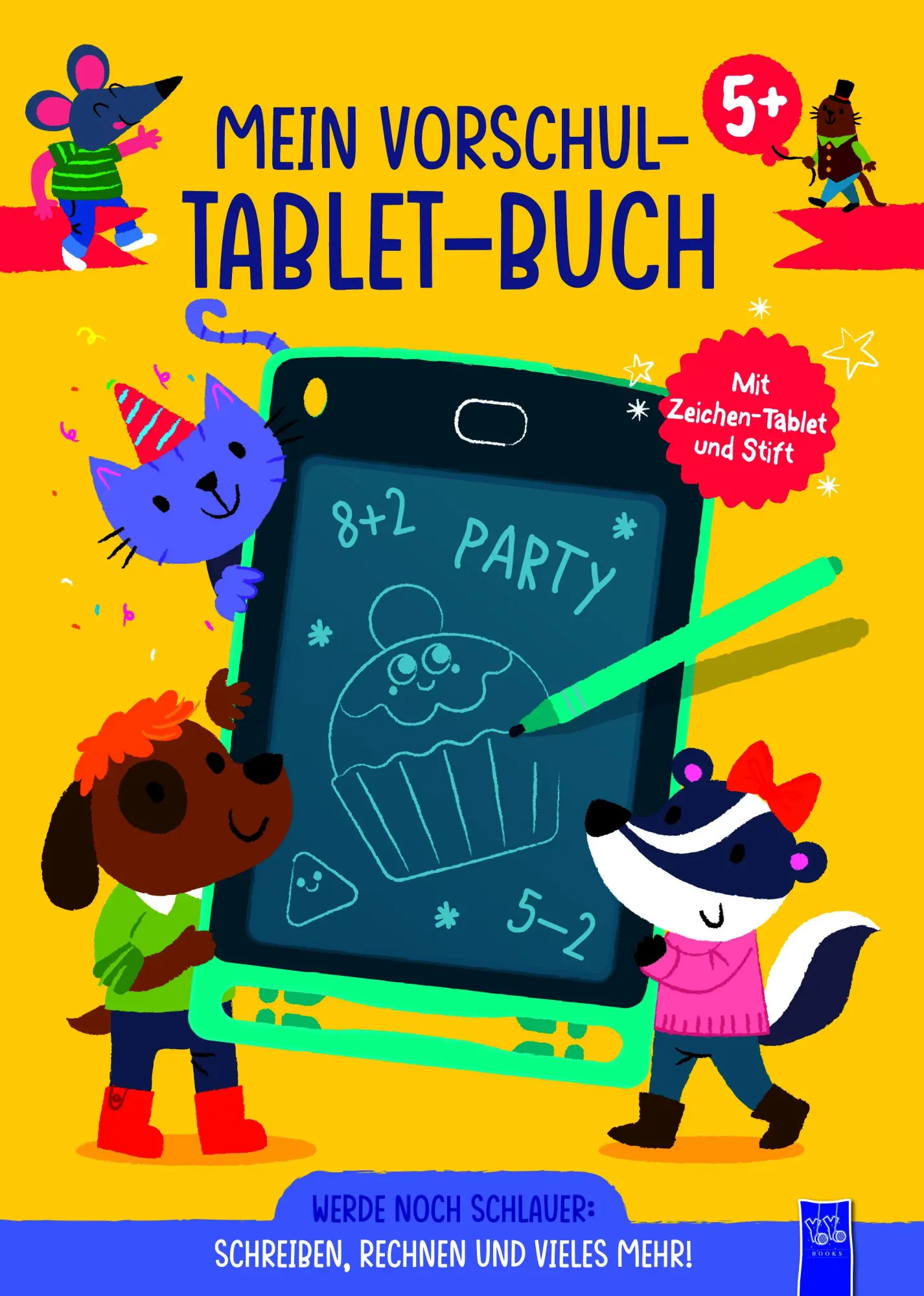Cover: 9789465054599 | Mein Vorschul-Tablet-Buch 5 + (gelbes Cover) | Buch | 64 S. | Deutsch