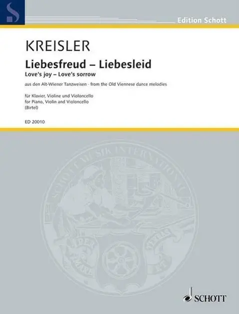 Cover: 9790001144599 | Liebesfreud - Liebesleid | Fritz Kreisler | Buch | 34 S. | Deutsch