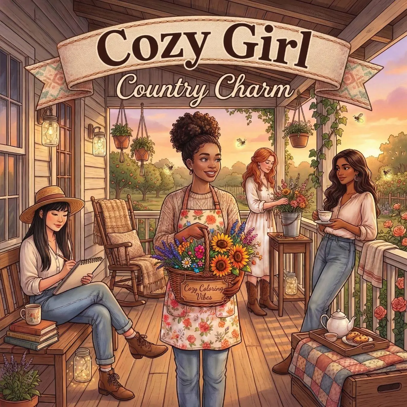 Cover: 9781965964699 | Cozy Girl Country Charm | Cozy Coloring Vibes | Taschenbuch | Englisch