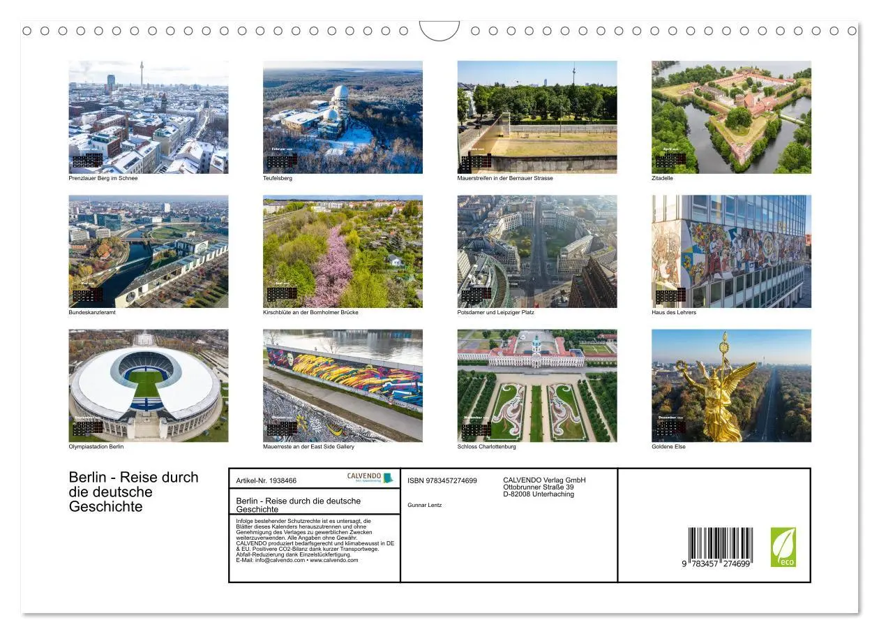 Bild: 9783457274699 | Berlin - Reise durch die deutsche Geschichte (Wandkalender 2026 DIN...