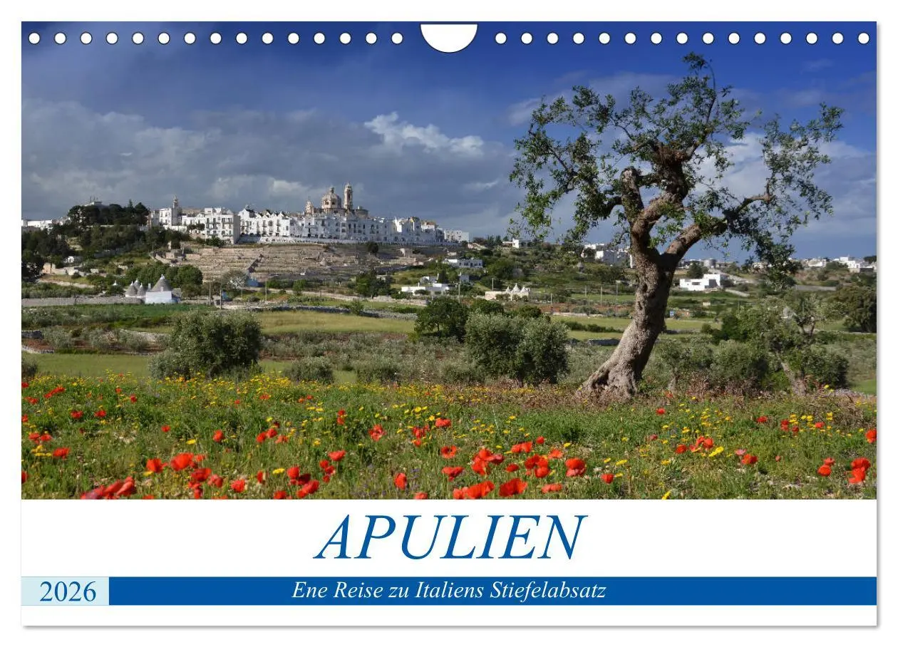 Cover: 9783457894699 | Apulien - Eine Reise zu Italiens Stiefelabsatz (Wandkalender 2026...