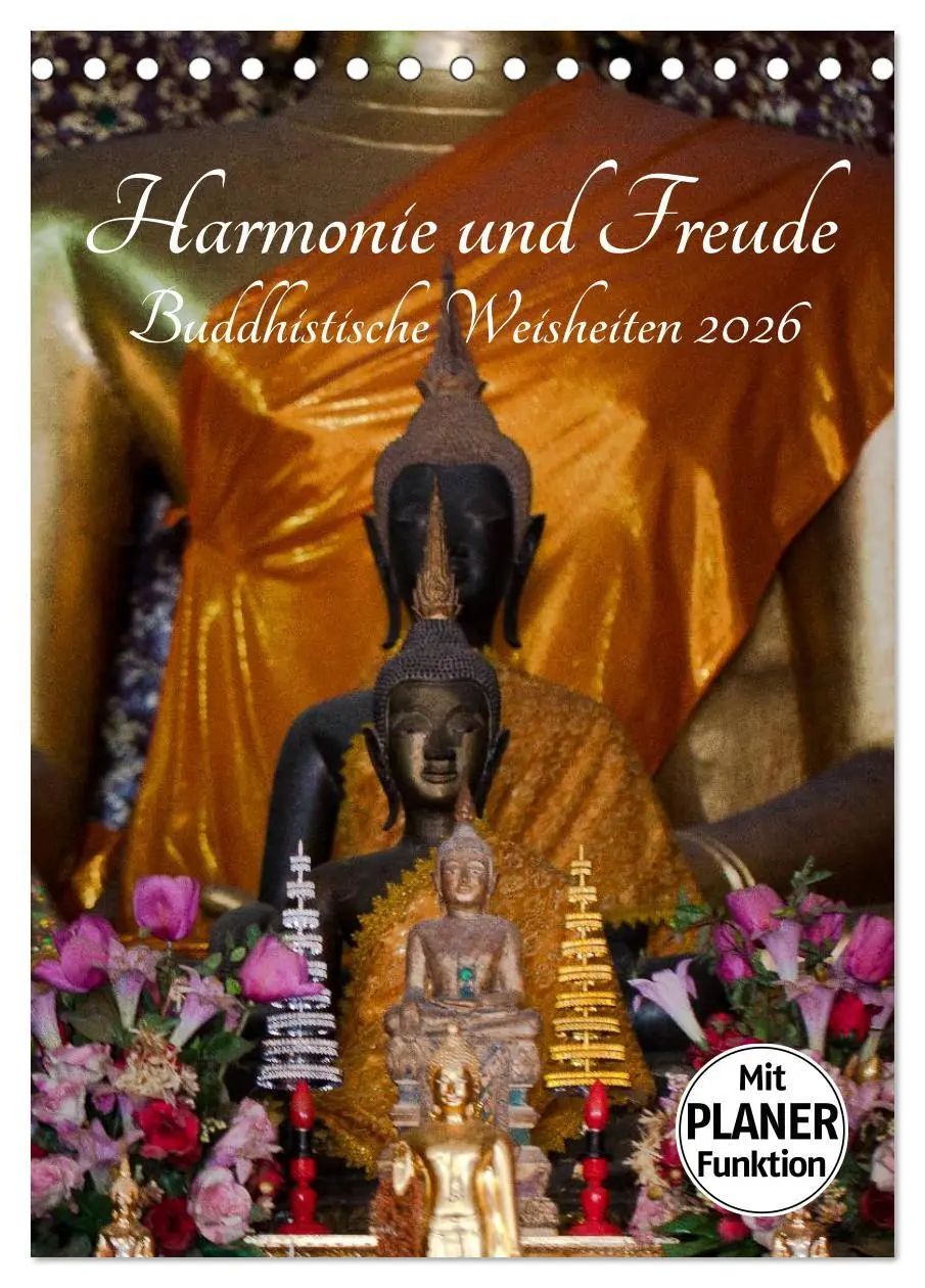 Cover: 9783516434699 | Harmonie und Freude Buddhistische Weisheiten 2026 (Tischkalender...