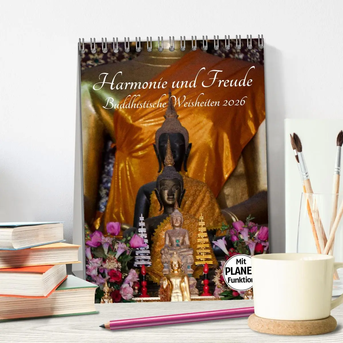 Bild: 9783516434699 | Harmonie und Freude Buddhistische Weisheiten 2026 (Tischkalender...