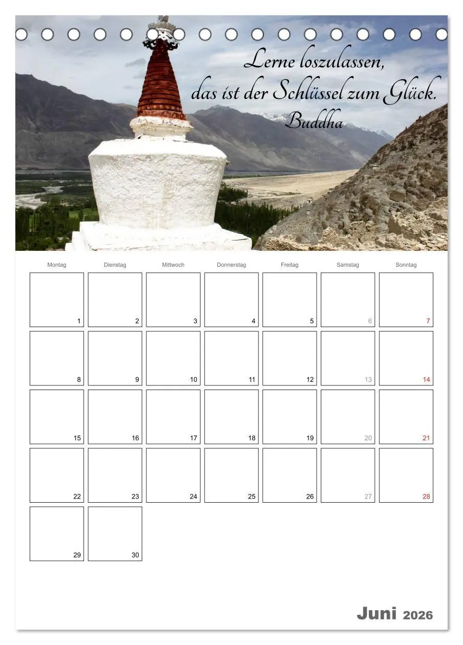 Bild: 9783516434699 | Harmonie und Freude Buddhistische Weisheiten 2026 (Tischkalender...
