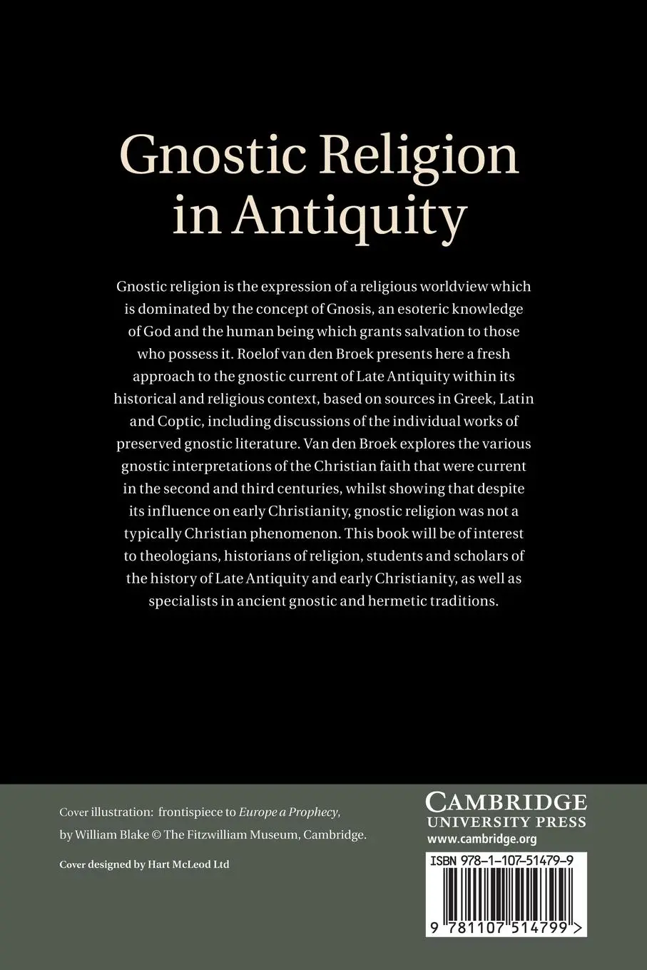 Rückseite: 9781107514799 | Gnostic Religion in Antiquity | Roelof Van Den Broek | Taschenbuch